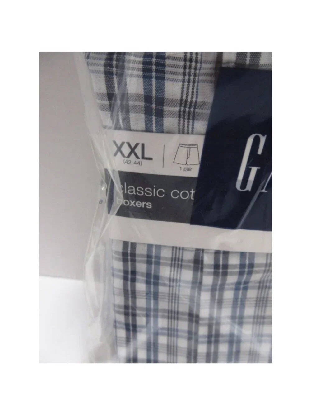 GAP Underwear XXL Boxer Shorts Toby Check Classic Cotton Deadstock NEW